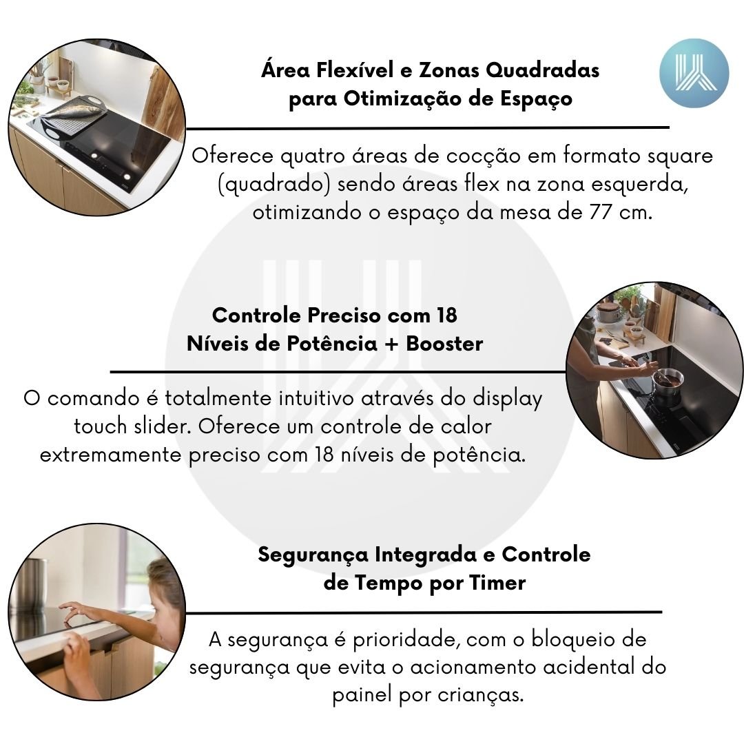 mkr ページ Cooktop de Indução Maris FMA 804 Franke 4 Zonas de Cocção 77cm